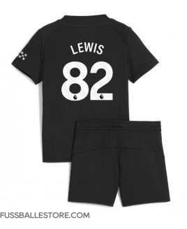 Günstige Manchester City Rico Lewis #82 Auswärts Trikotsatzt Kinder 2025-26 Kurzarm (+ Kurze Hosen)